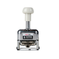 得力（deli）7508 打码机 自动号码机生产日期印章页码数字8位号码机（一个装）