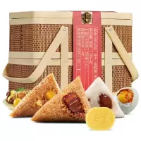 五芳斋 竹篮礼盒 韵味五芳礼篮 粽子/咸鸭蛋/绿豆冰糕 1290克