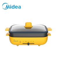 美的(Midea)DY3020P301Y电火锅电热锅煎炸涮烤多功能锅炒锅不易粘电煮锅锅独立可拆洗