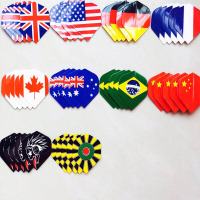 软式尾巴尾翼磁性30-50个飞镖翼通用型飞镖针式飞镖叶 PET镖叶共50片