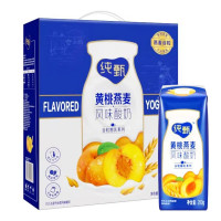 纯甄风味酸牛乳黄桃燕麦味康美笑脸包200g×10