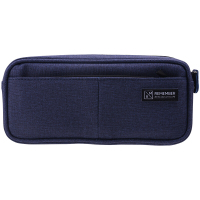 得力(deli) 66782 简约袋鼠笔袋 深蓝色