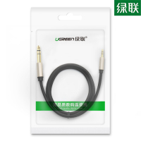 绿联 AV127 3.5转6.35公对公音频线 10米