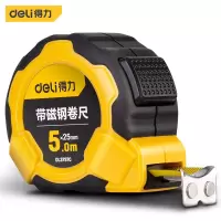 得力(deli) DL3797C 带磁钢卷尺5mx25mm(新Ⅵ)(黄)(把)(把)