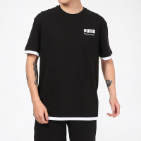 PUMA彪马 新款男子休闲印花圆领短袖T恤SUMMER COURT Elevated Tee 84586201