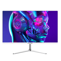 夏新24英寸超薄直面高清电脑显示器 24英寸黑色无边框