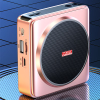 万利达/MALATA 小蜜蜂扩音器 T60玫瑰金支持插卡 U盘内置FM收音机降噪大功率大音量教学活动导游专用上课宝