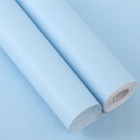 威尔 浅蓝哑光壁纸宽45cm*长10m