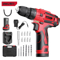 得力(deli) DL6261G 充电式起子电钻(新VI)(红色)(台)(盒)