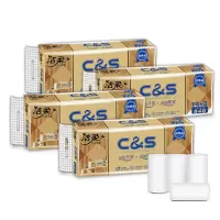 洁柔(C&S)金尊卷纸12卷原生木浆每卷70g