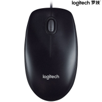 罗技 M90 有线鼠标1.5米（USB） 黑色