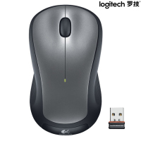 罗技 M320 无线办公鼠标(USB接收器)灰色