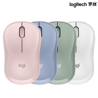 罗技 M221 无线静音办公鼠标(USB接收器)茱萸粉