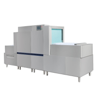 长龙式洗碗机商用全自动学校食堂酒店大型洗碗机消毒烘干