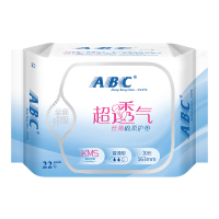 ABC 丝薄棉柔纤巧 日用卫生巾护垫163mm*22片