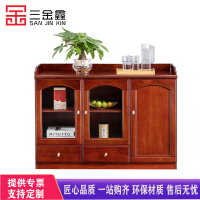 三金鑫 办公室茶水柜餐边柜时尚酒柜厨房碗柜储物柜会议室落地式边柜