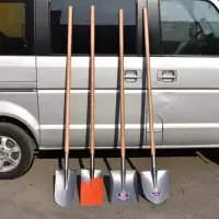尖锹锰钢铁锹农用长泥锹消防锹