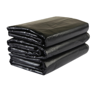 顺胜 黑色垃圾袋大号加厚款120*140 50只 黑色