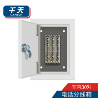 千天(QANTOP)电话分线箱30对 室内接线盒电信级 带科龙模块满配QT-DHFXX003
