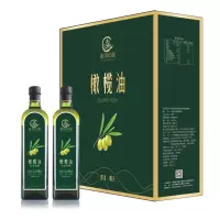 WT秦川印象橄榄油礼盒食用油橄榄冷榨绿色健康250ML*2瓶