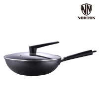 诺顿(NORTON)聚味麦饭石煎炒锅32CM