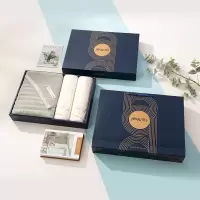 洁玉 山麓长绒棉毛巾套礼盒装 J2021-02C毛巾x2 浴巾x1