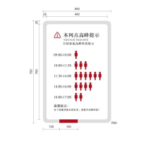 中行高低峰时段客户提示牌w01076025