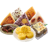 五芳斋 食品礼包 五芳斋粽子 混合包装 5口味粽子 咸鸭蛋 绿豆糕 酱鸭 1980g