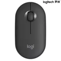 罗技 Pebble 鹅卵石无线鼠标(静音/轻薄) 石墨黑