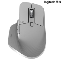 罗技 MX Master 3 无线蓝牙鼠标 双模优联(接收器USB2.4)科技灰