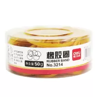 得力(deli) 3214 橡胶圈 50g/筒 黄色 单筒价格