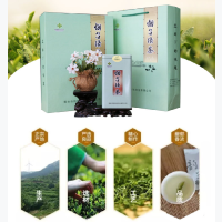 华和(HUAHE) 绿色铁罐绿茶礼盒 （100g*2 ）