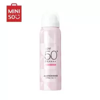 名创优品(miniso) 冰泉舒爽身体防晒喷雾清爽旅行装阻隔紫外线植萃保湿[粉色]