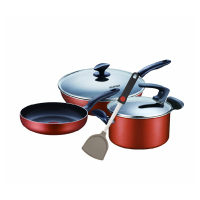 苏泊尔(SUPOR) T1232T 火红点豪华3件套(30cm炒锅+22cm煎锅+22cm汤锅)单套装