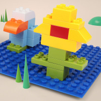 梦启点大颗粒积木 320粒/兼容某高+大猫咪/收纳桶+底板