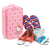 蓝橙HELLO KITTY 抱抱熊鞋袋LOVE款