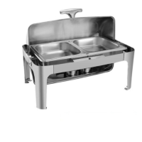 企购优品不锈钢自助餐炉内双格 可分离清洗