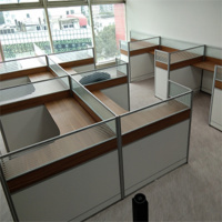 八益 308款氧化铝屏风办公桌1400*1400