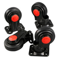 赛拓(SANTO)平板车手推车轮子套装 定向轮 万向轮