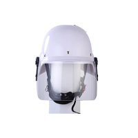 先锋连 100003455975 防暴头盔防护盔 德式面罩头盔 白色