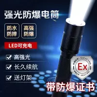 海王鑫强光手电筒LED防水防爆可充电锂电防护等级IP68三档可调带支架