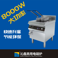 沁鑫 QX-ZLII-E108 商用电磁单缸双筛炸炉