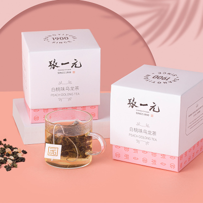 张一元茶叶白桃味乌龙茶乌龙茶调味茶果味茶冷泡茶30g(10包)