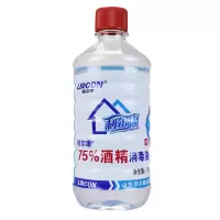 医用酒精75度皮肤伤口耳洞清洁杀菌乙醇消毒液500ml/瓶