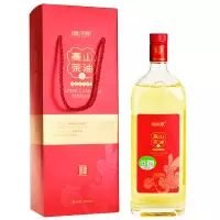 得尔乐 高山红花茶油 1L低温榨取有机茶籽油 单位:瓶