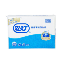 双灯(SHUANG DENG) 精品400高级平板卫生纸 白色