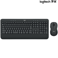 罗技 MK545 无线键盘鼠标套装 优联2.4G接收器 黑色