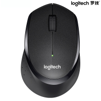 罗技 M330(B330) 无线静音鼠标 USB接收器 黑色