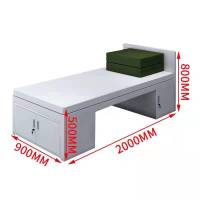 洛伊丽 制式营具双层床部队制式营具士兵宿舍床战士用铁架床铁艺高低床营房钢制双层床单人单层床 制式单层床(加厚环保款)