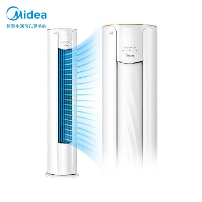 美的(Midea)新能效 锐爽 智能家电 变频冷暖 客厅圆柱空调立式柜机